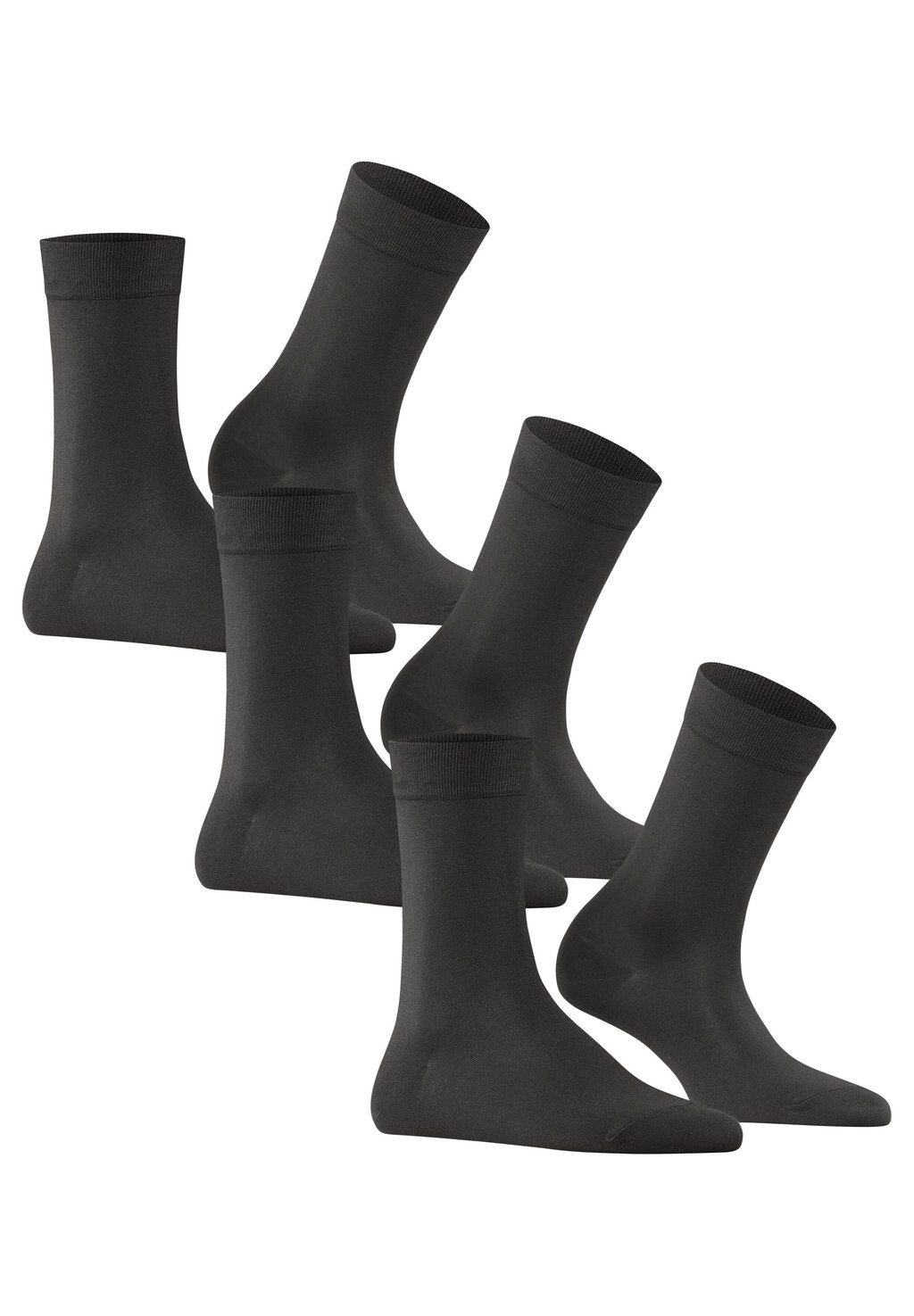 

Носки COTTON TOUCH 3-PACK BUSINESS & CASUAL FALKE, антрацит