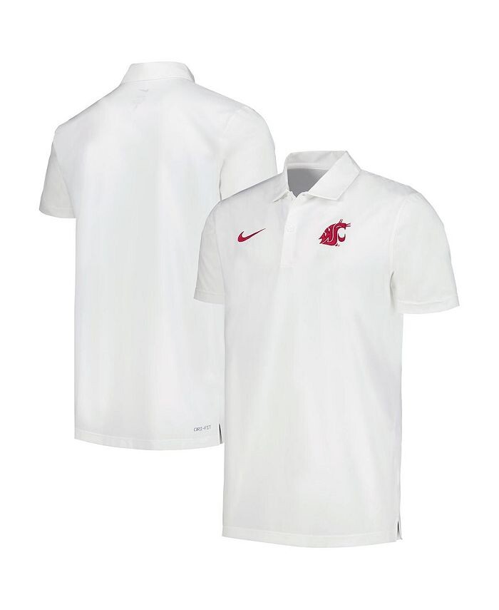 

Мужская белая рубашка-поло с боковой линией Washington State Cougars Nike, белый