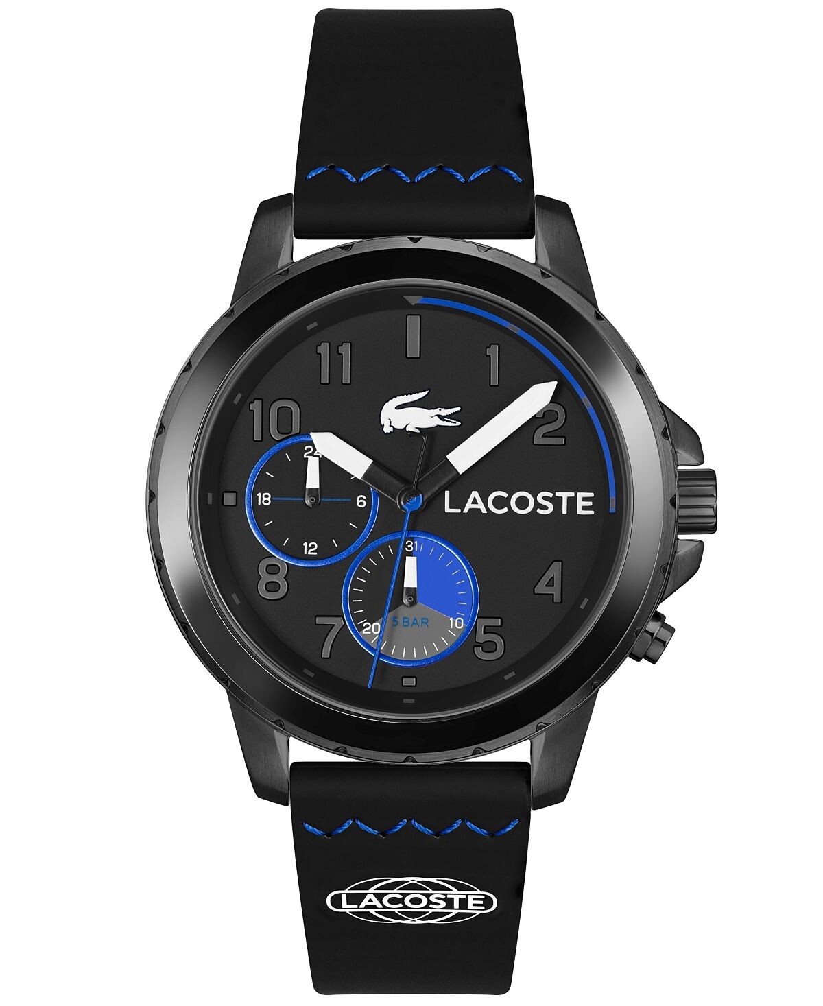 

Мужские часы Endurance, черный силиконовый ремешок для часов, 44 мм Lacoste