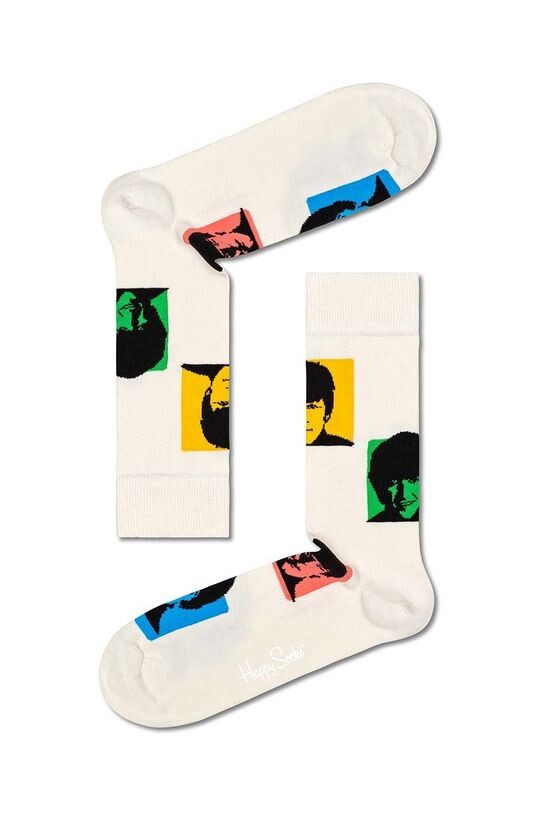 

Носки с силуэтами The Beatles Happy Socks, белый