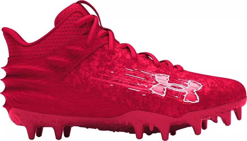 

Детские футбольные бутсы Under Armour из дымчатой ​​замши Select MC, красный