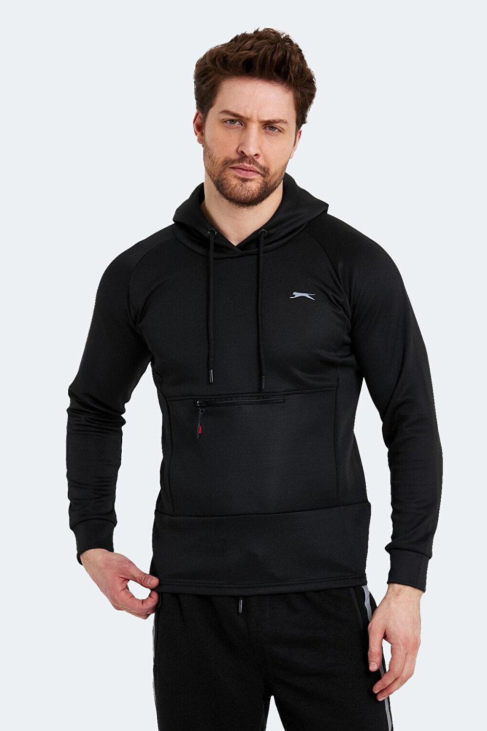 

SEPPO Мужская толстовка черная SLAZENGER, Черный