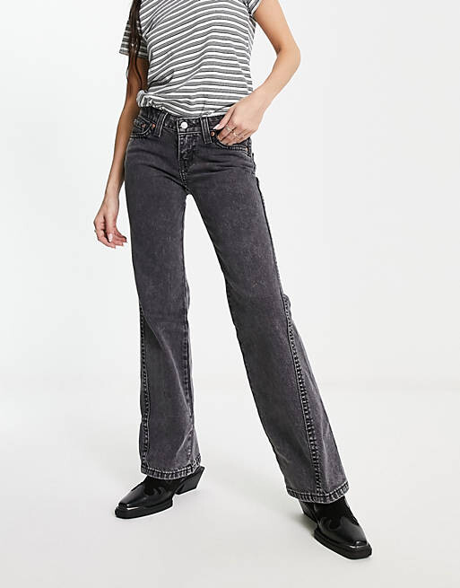 

Черные стираные джинсы Levi's Noughities