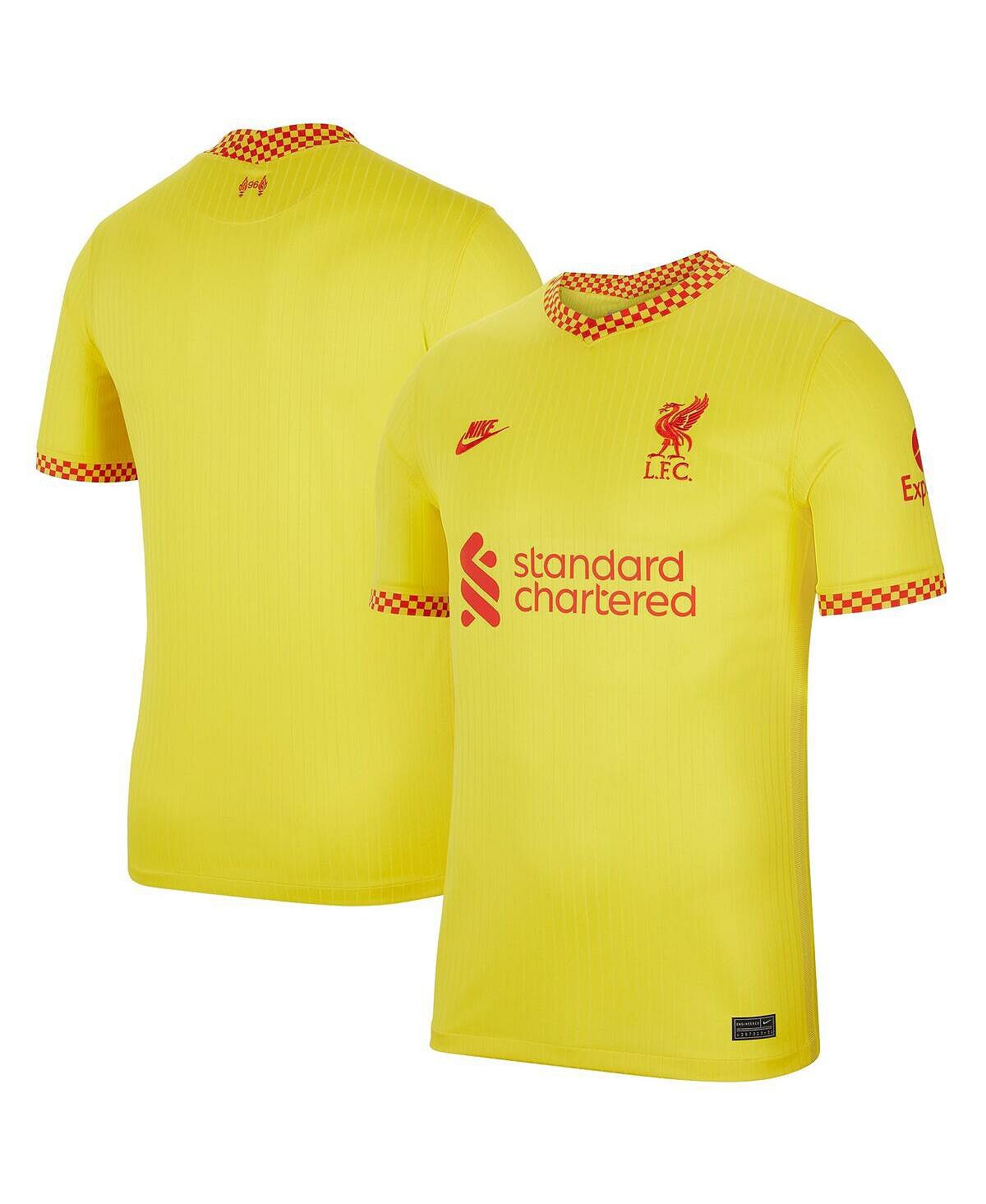 

Мужская желтая майка Liverpool 2021/22 Third Breathe Stadium Nike