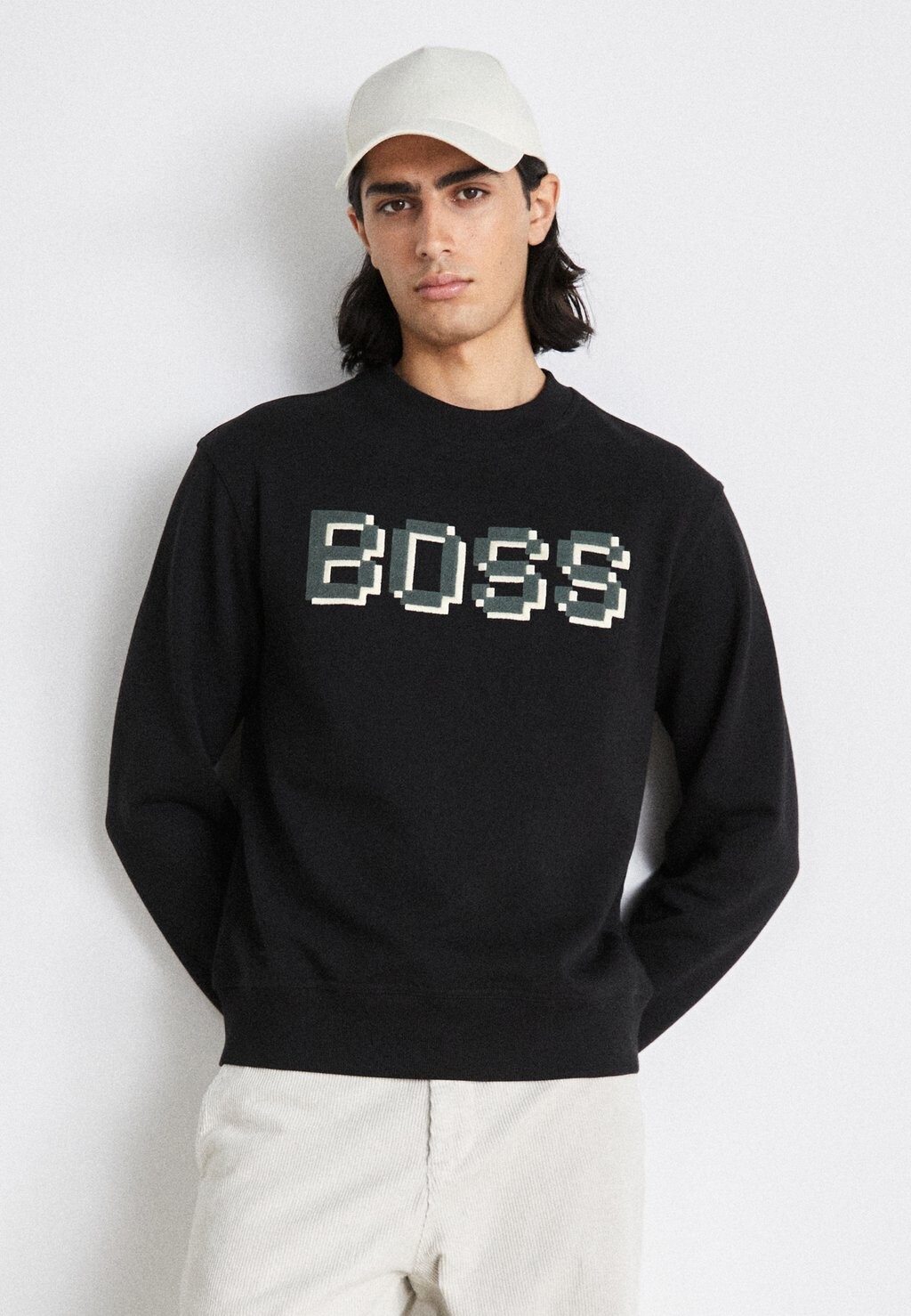

Толстовка Weglitchlogo BOSS, черный