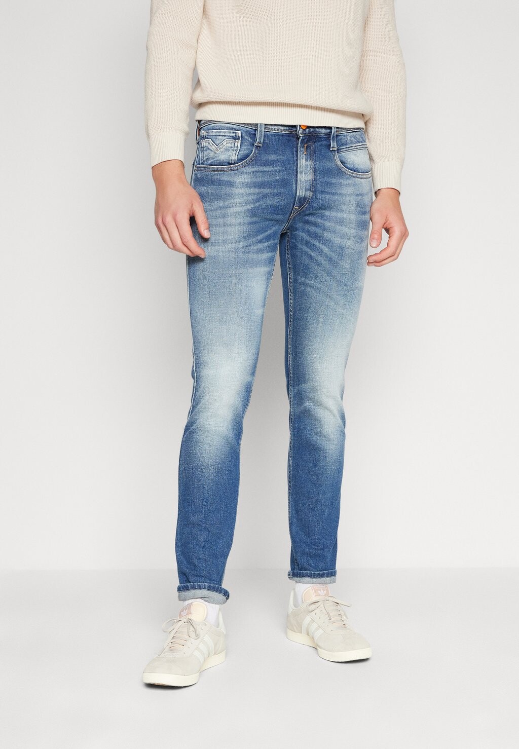 

Джинсы приталенного кроя ANBASS PANTS Replay, цвет medium blue