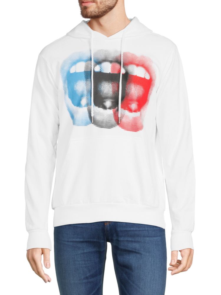Толстовка с капюшоном и пуловером Eleven Paris, белый футболка eleven paris eleven paris el327emahca5