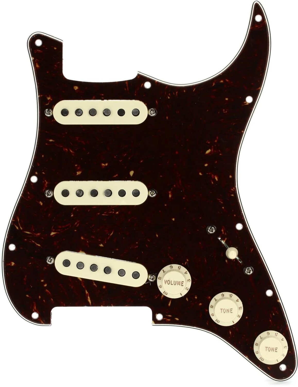 

Накладка Stratocaster Fender Custom '69 SSS с проводами — черепаховая