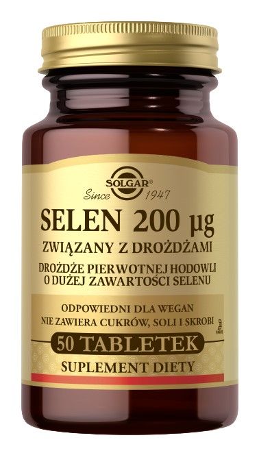Препарат, поддерживающий фертильность у мужчин Solgar Selen 200 µg, 50 шт