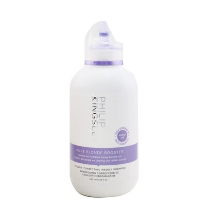 

Pure Blonde Booster Корректирующий цвет фиолетовый шампунь для светлых серебристо-седых волос, 8,45 унций, Philip Kingsley