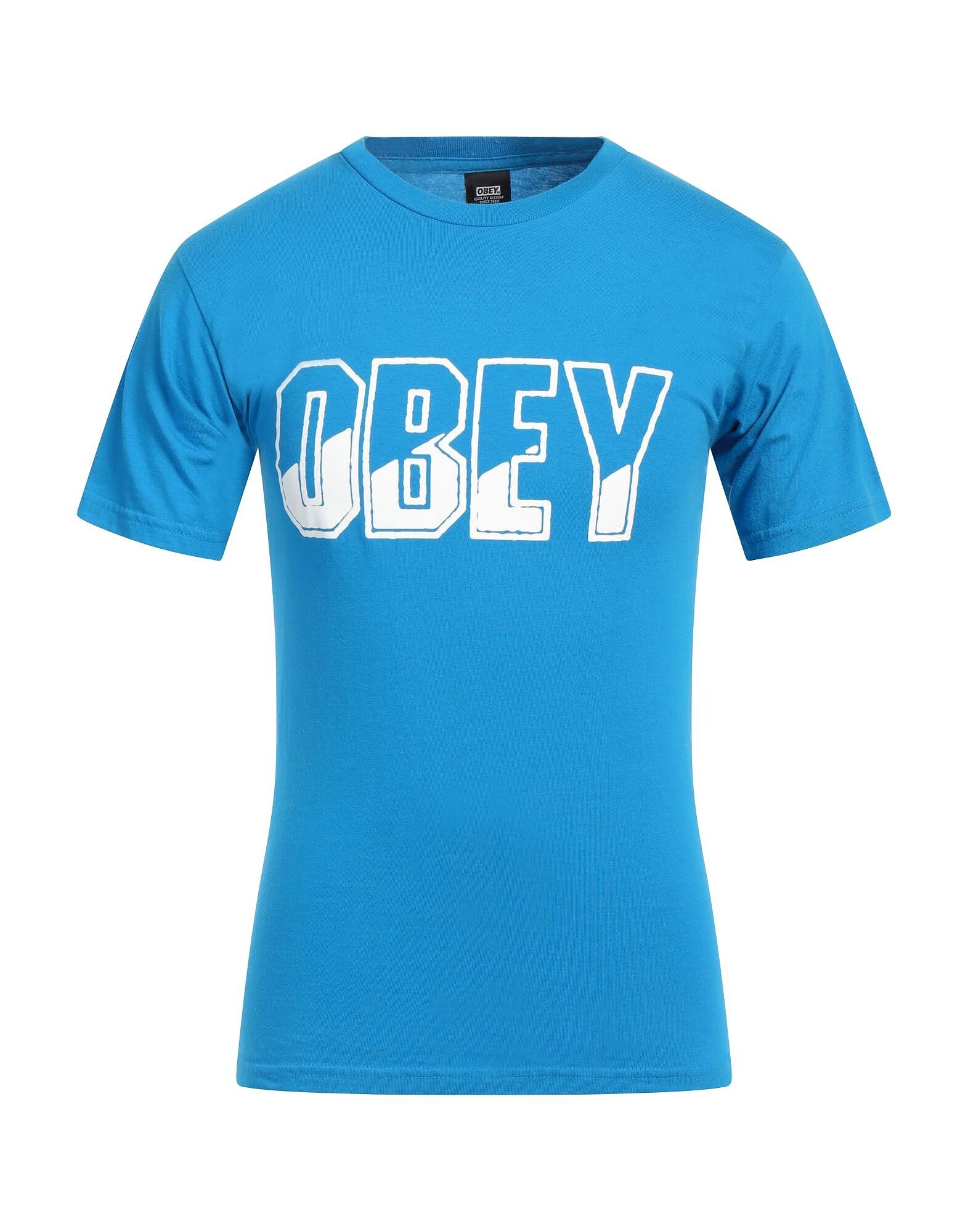 

Футболка Obey, лазурный