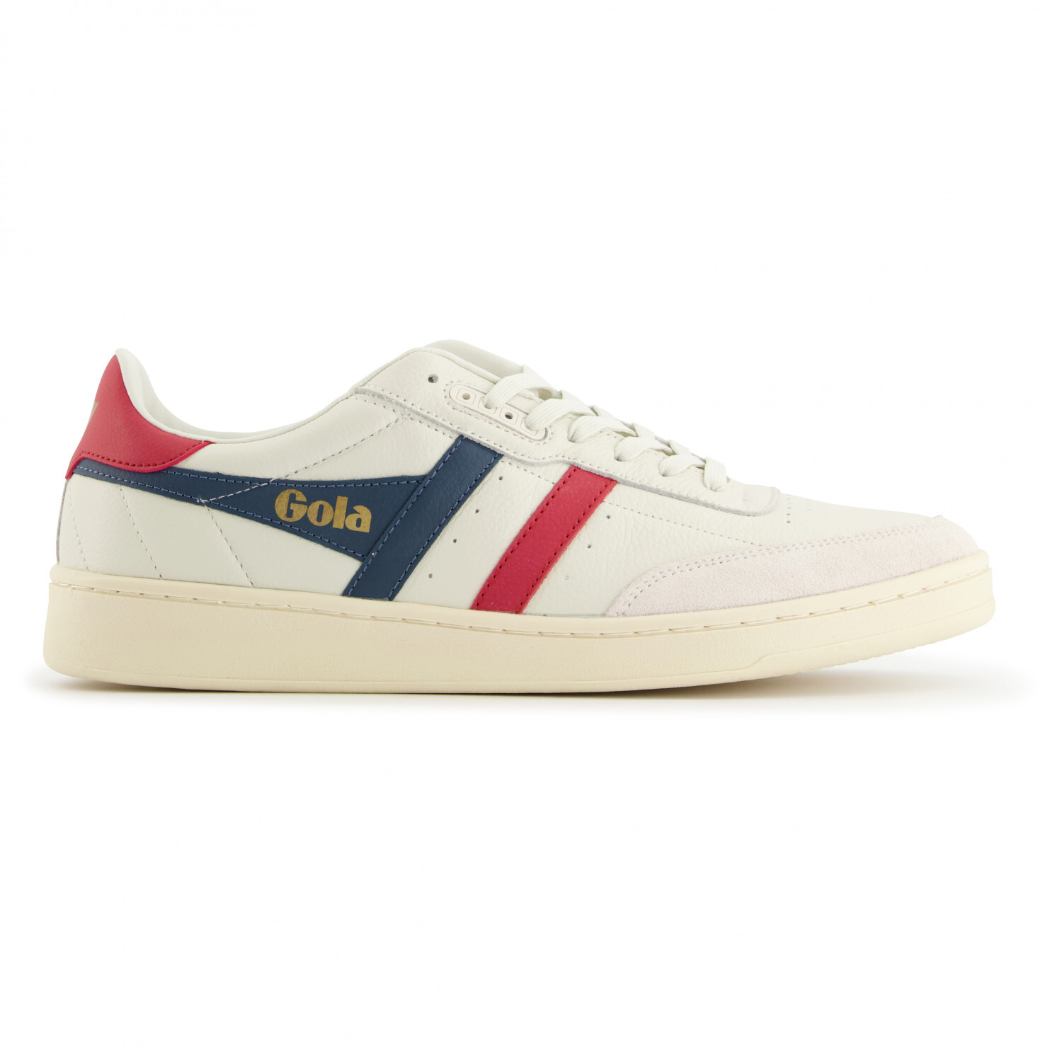 

Кроссовки Gola Contact Leather, цвет Off White/Vintage Blue/Deep Red