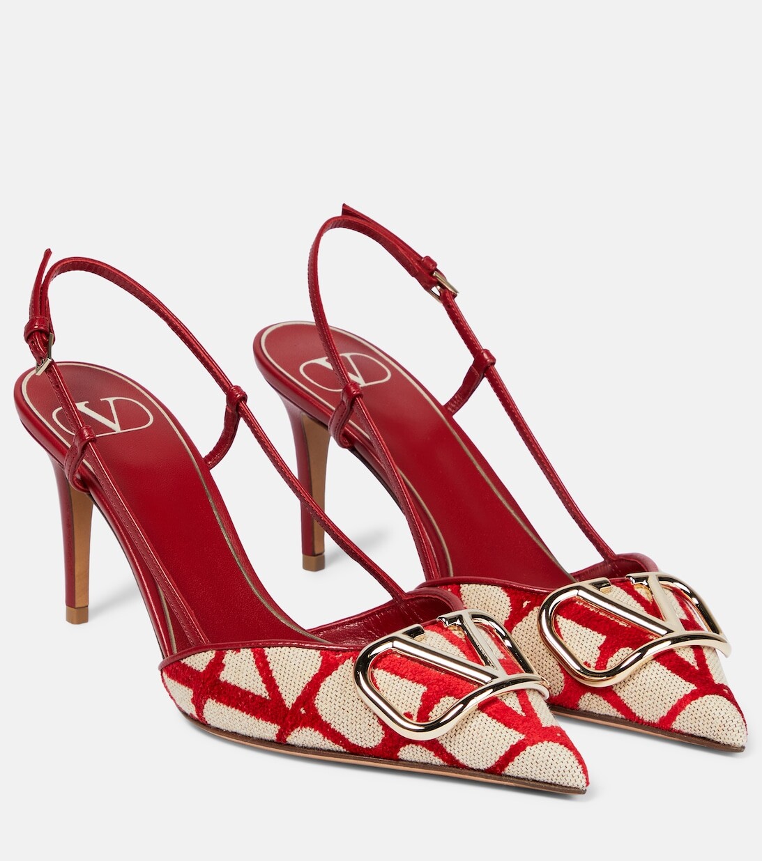 

Туфли Toile Iconographe с ремешком на пятке Valentino Garavani, разноцветный