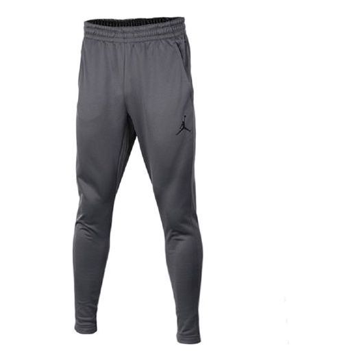 Спортивные штаны Men's Air Jordan Solid Color Logo Printing Elastic Waistband Sports Pants/Trousers/Joggers Gray, серый