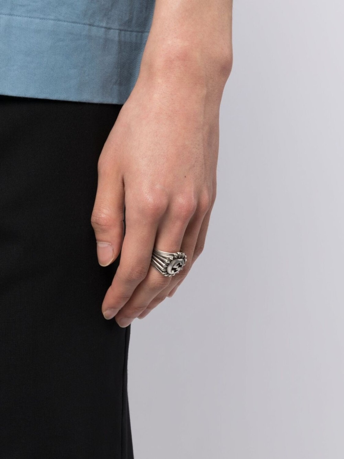 

Серебряный перстень Interlocking G Gucci