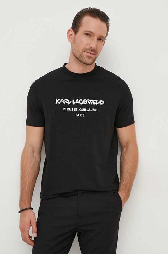 

Футболка Карла Лагерфельда Karl Lagerfeld, черный