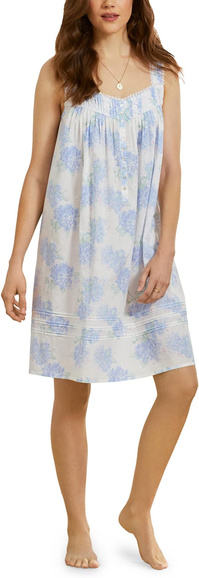 Сорочка без рукавов Eileen West, цвет Blue Hydrangea