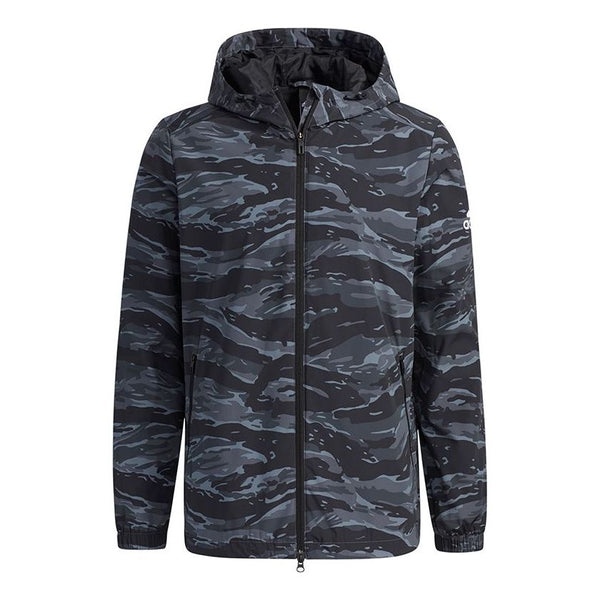 Куртка adidas Fi Woven Camouflage Jacket Grey, серый
