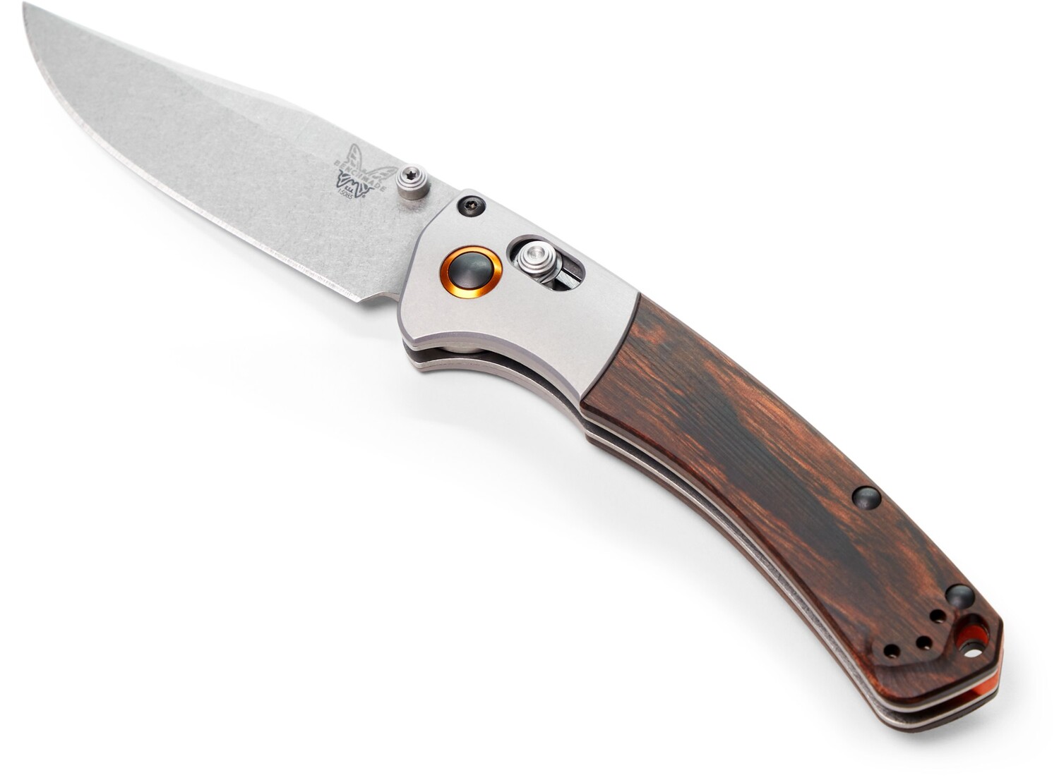 

15085-2 Нож Mini Crooked River с тонким лезвием Benchmade, коричневый