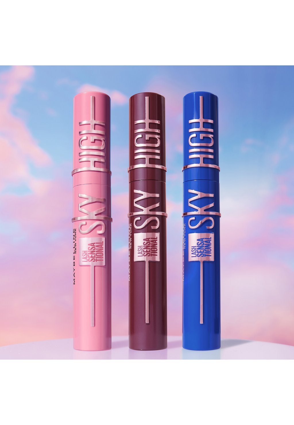 Maybelline sky high бургунди