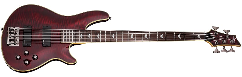 цена Басс гитара Schecter Omen Extreme-5 5-String Bass Guitar, Black Cherry