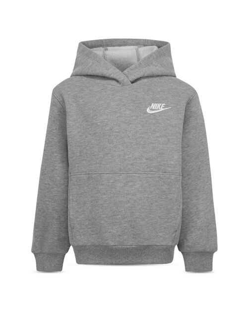 

Флисовый пуловер с худи Nike Club для мальчиков — Little Kid Nike, цвет Gray