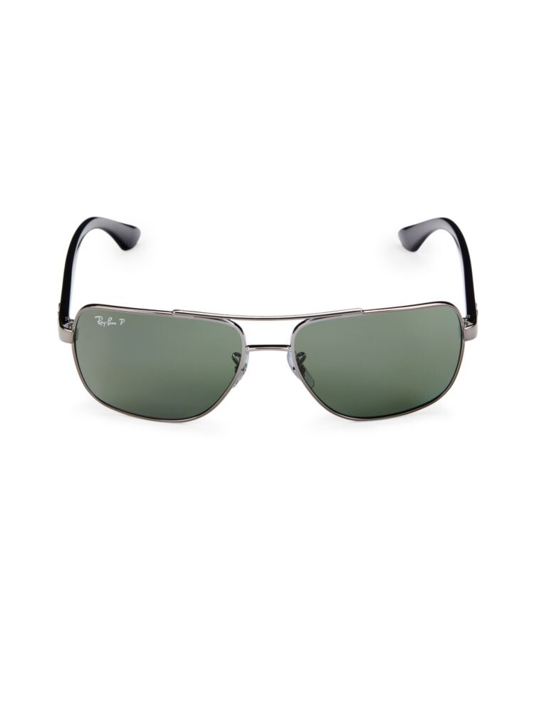 

Квадратные солнцезащитные очки-авиаторы 60MM Ray-Ban, цвет Gunmetal