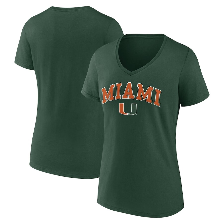

Футболка с коротким рукавом Fanatics Branded Miami Hurricanes, зеленый