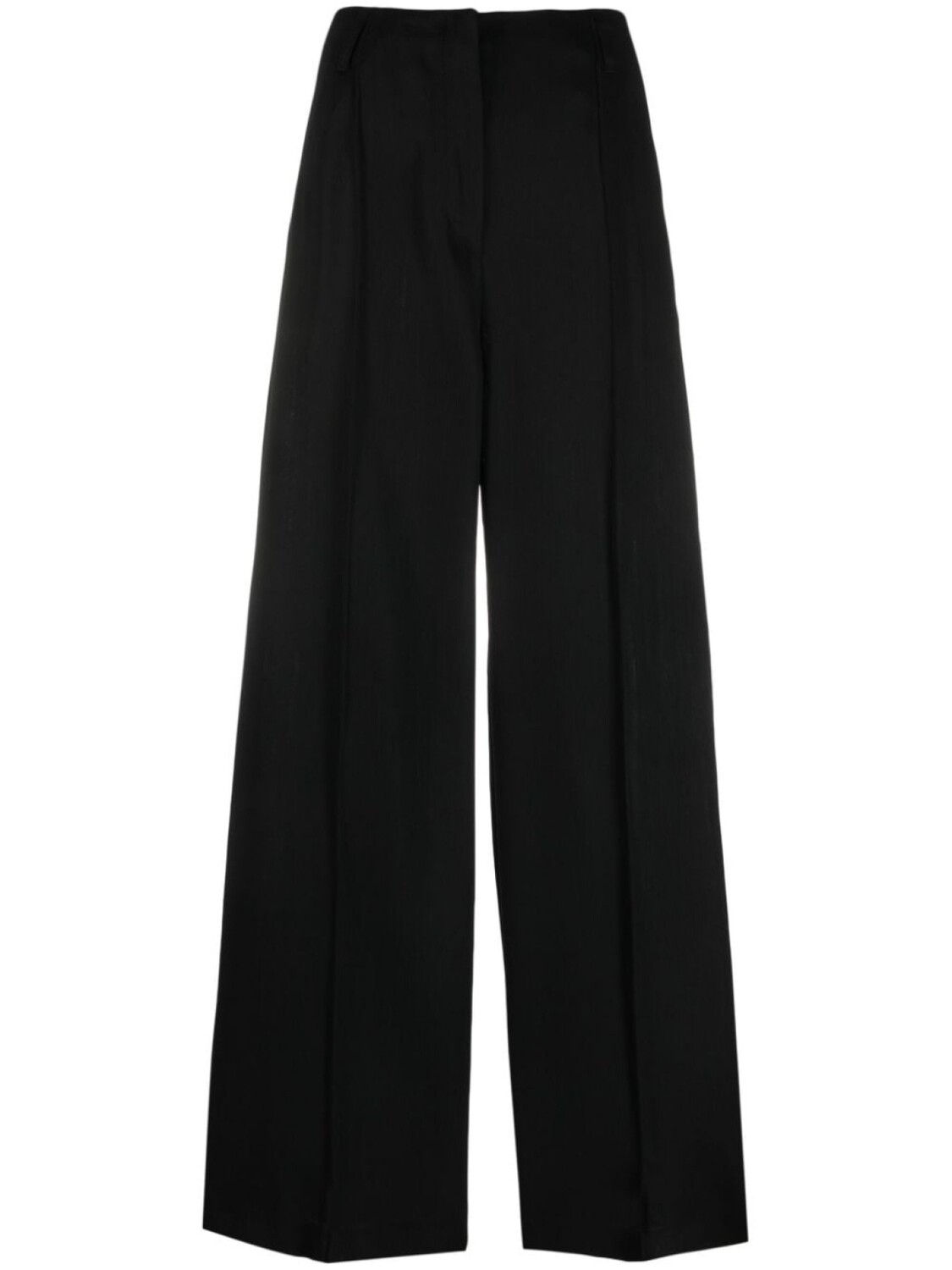 

Acne Studios брюки палаццо из смеси шерсти и хлопка, черный