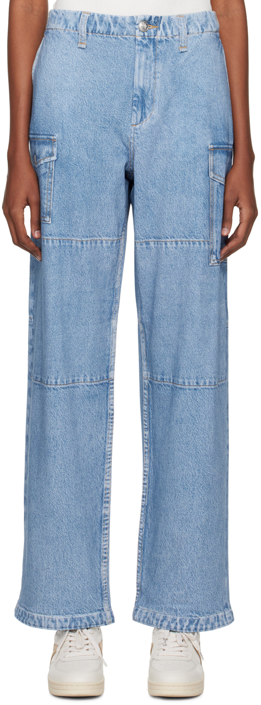 Синие джинсы Nora Rag & Bone синие широкие джинсы levi s