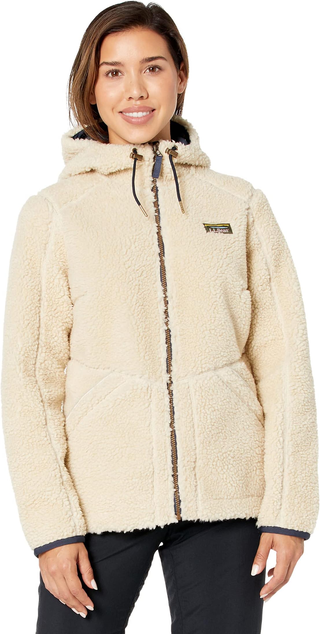 Куртка Mountain Pile Fleece Hoodie L.L.Bean, цвет Natural