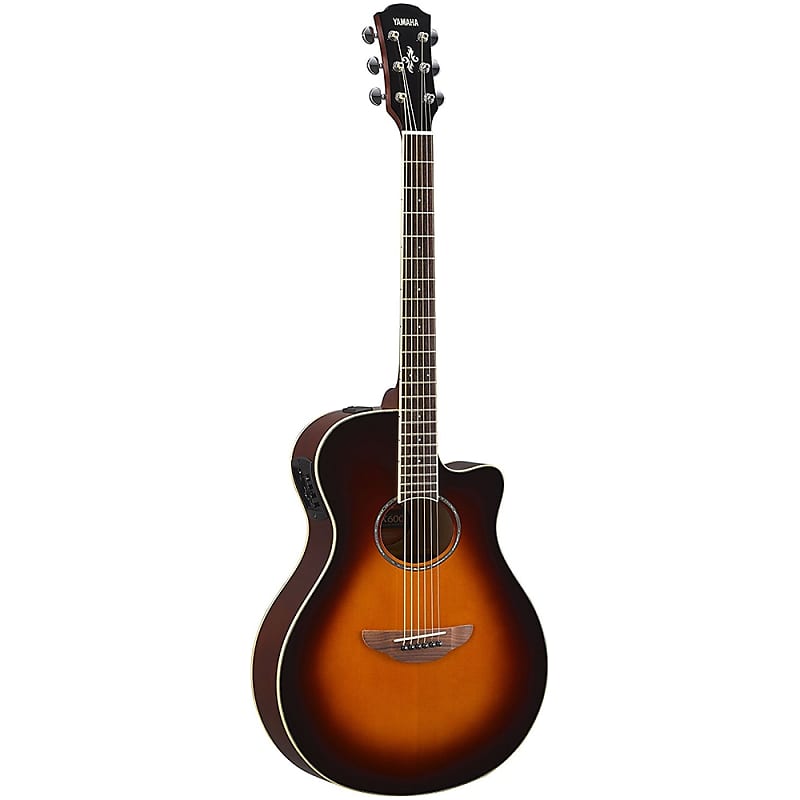 Акустическая гитара Yamaha APX600 Thin-Line Acoustic-Electric Guitar Cutaway Old Violin Sunburst цена и фото