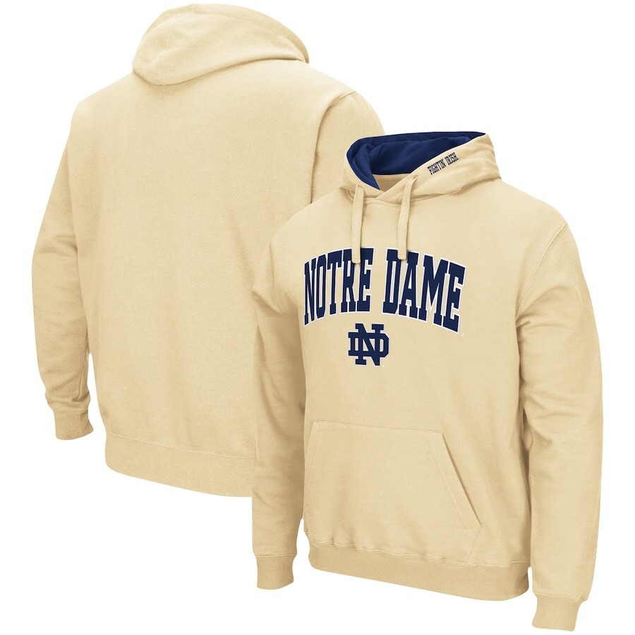 

Пуловер с капюшоном Colosseum Notre Dame Fighting Irish, золотой