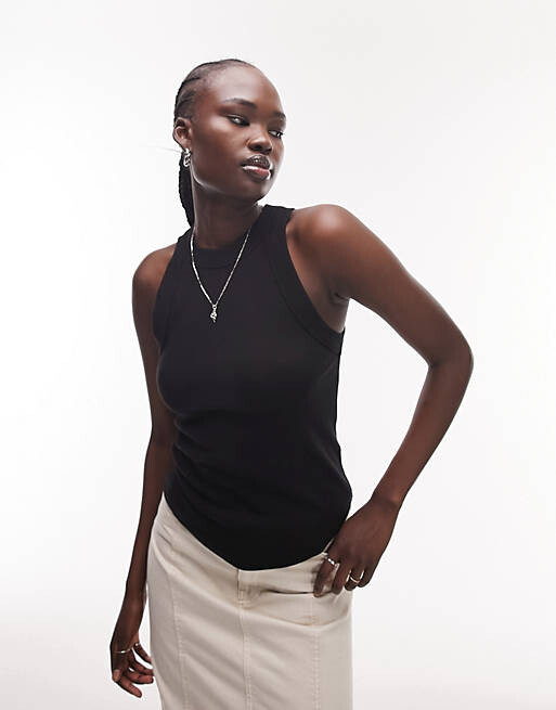 

Черный спортивный жилет Topshop Tall