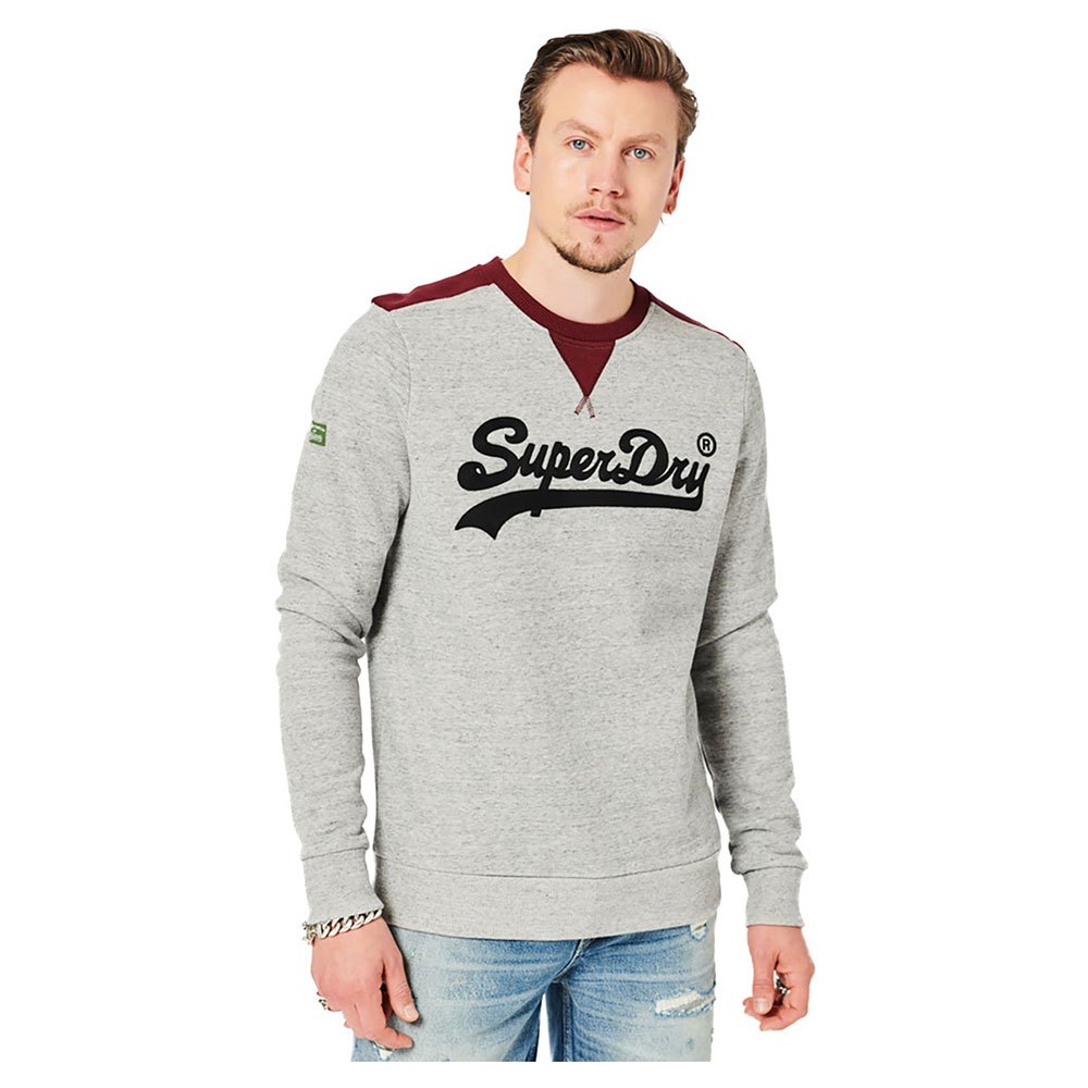 

Толстовка Superdry Vintage Vl College, серый