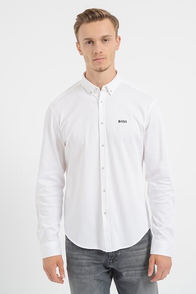 

Рубашка Oxford Motion из хлопка BOSS, белый