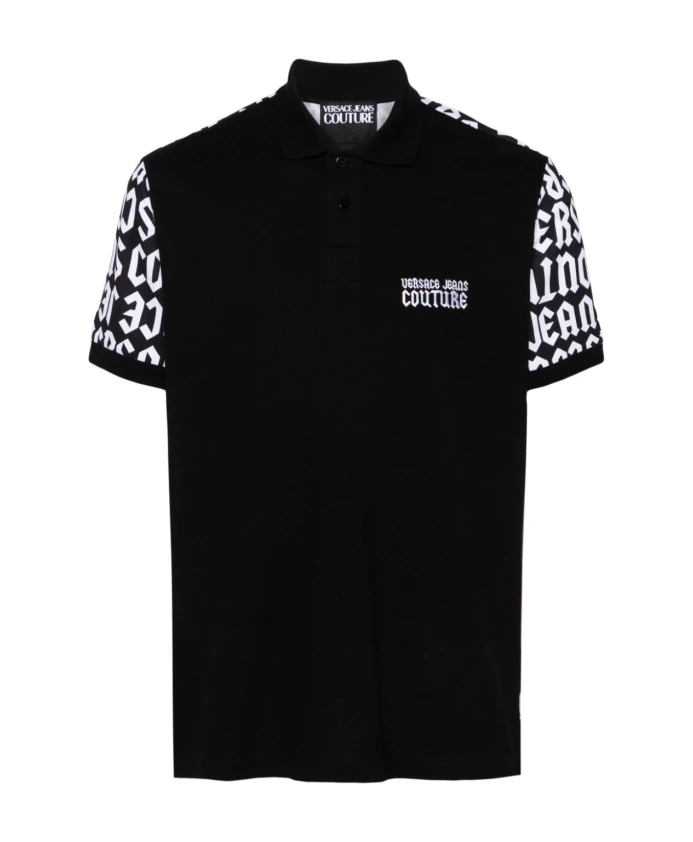 

Рубашка поло для мужчин Versace Jeans Couture, черный