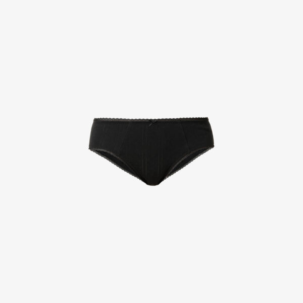 

Уютные трусики из органического хлопка с пуантами Cou Cou Intimates, черный, Коричневый