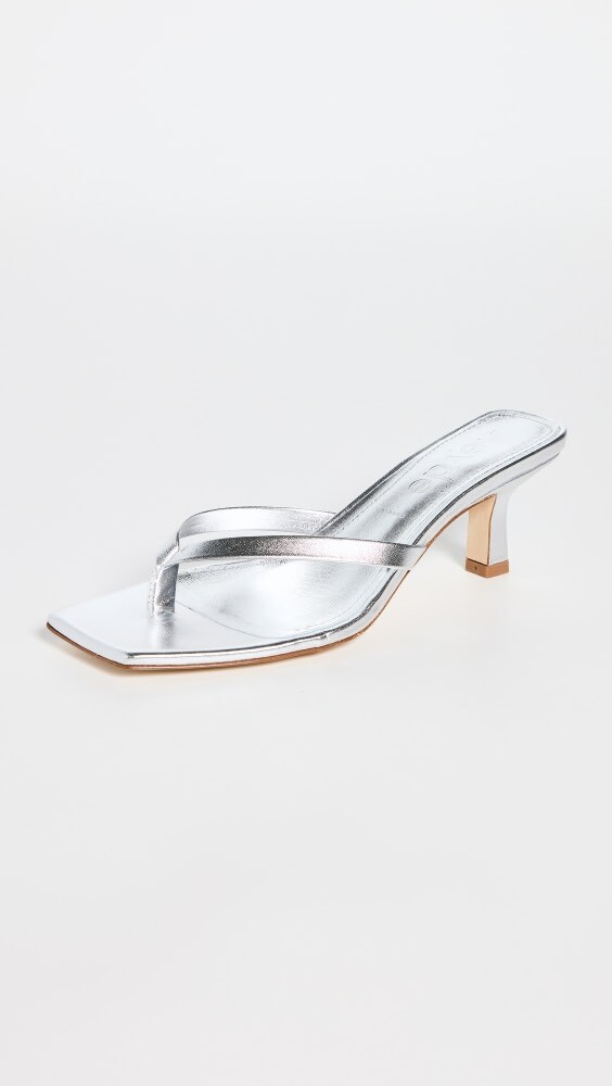 

Сандалии AEYDE Wilma Laminated Nappa Leather Silver, серебряный