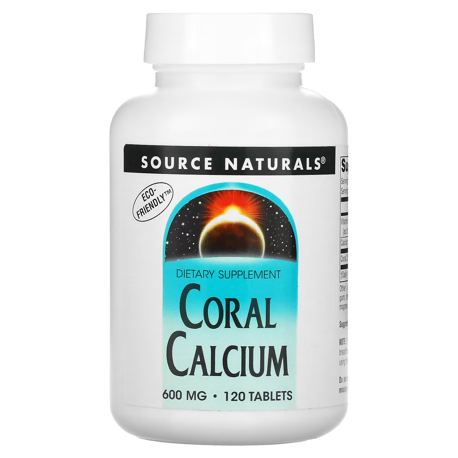Корал Кальций Source Naturals с магнием, 120 таблеток
