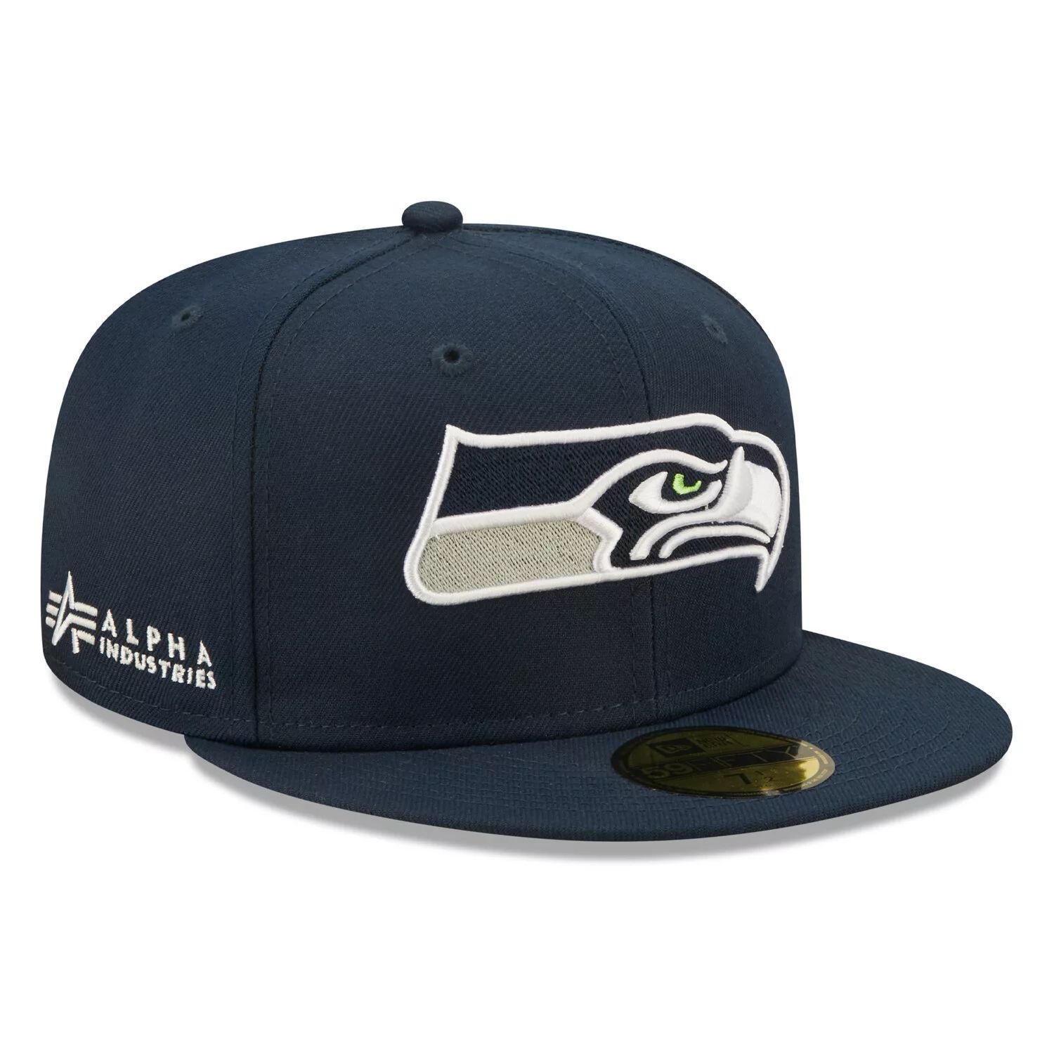 Мужская облегающая шляпа New Era x Alpha Industries College Seattle Seahawks Alpha 59FIFTY