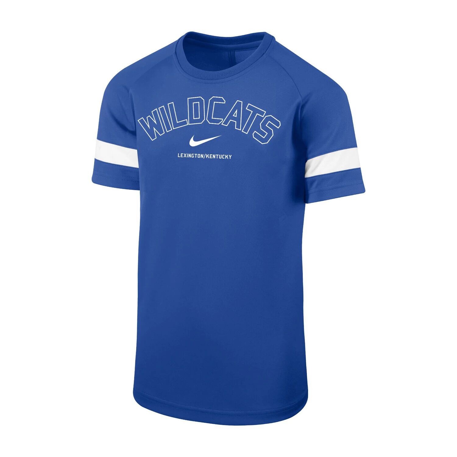 

Молодежная футболка Nike Royal Kentucky Wildcats Academy с полосками на рукавах Nike