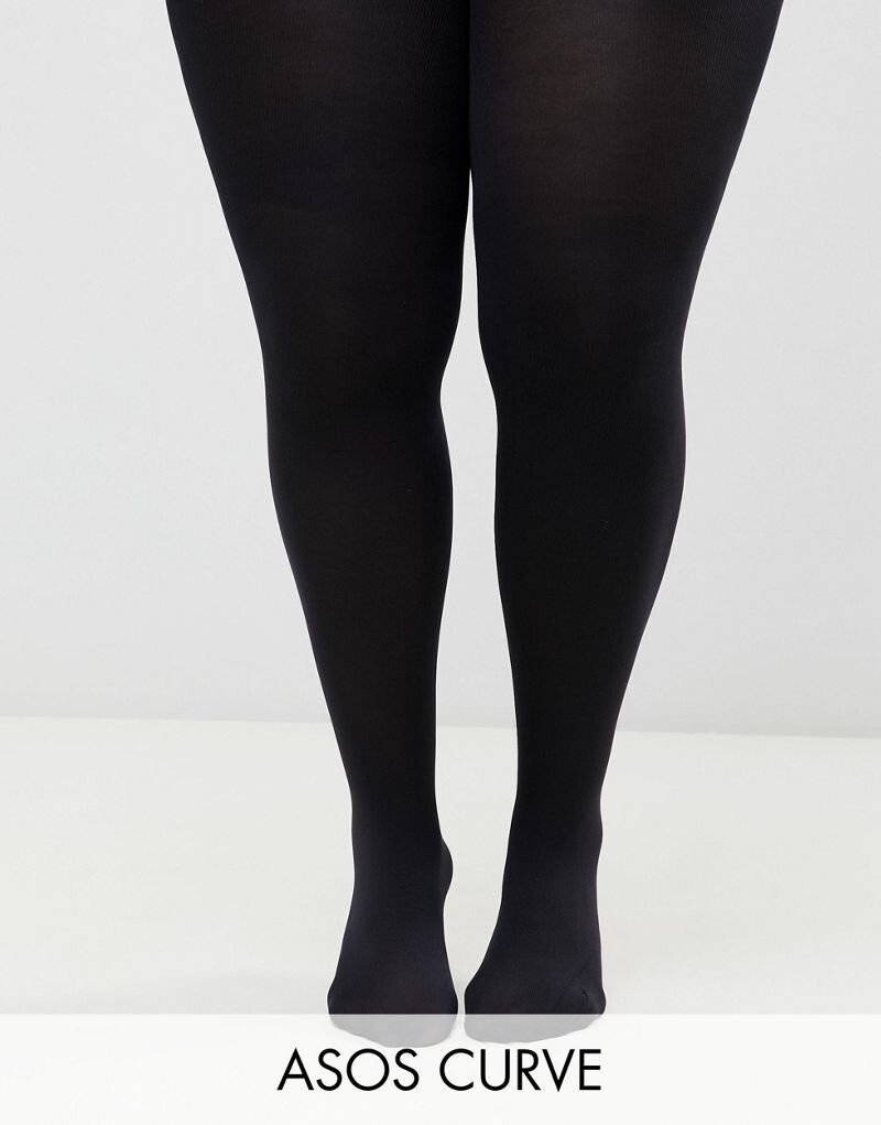 

Черные колготки ASOS DESIGN Curve плотностью 200 ден