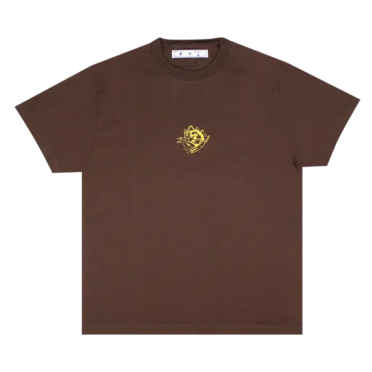 

Футболка Off-White Small Graphic 'Brown', коричневый