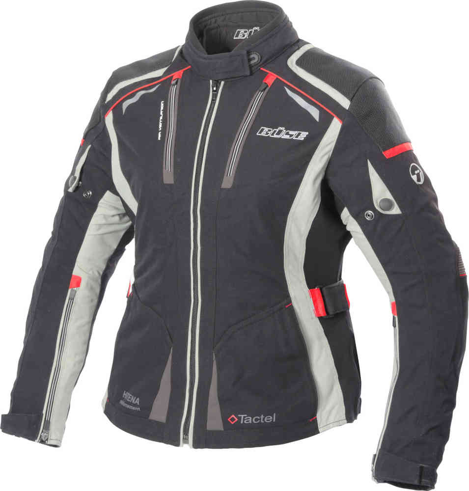 Женская мотоциклетная текстильная куртка Linda Büse, черный/серый/красный пульт humax rm g01 нтв лайт hsr450