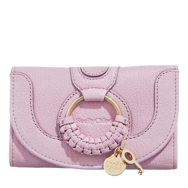 Кошелек hana wallet leather lavender See By Chloé, фиолетовый