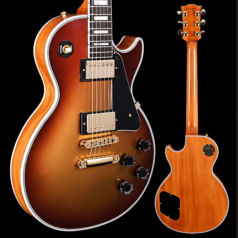 

Электрогитара Gibson Les Paul Custom, Viceroy Goldburst w Natural Back Gloss 10lbs 2.5oz