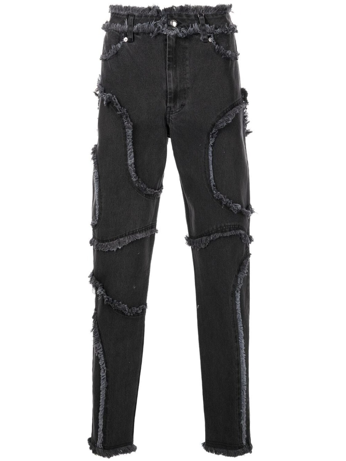 

Eckhaus Latta укороченные джинсы со швами, черный