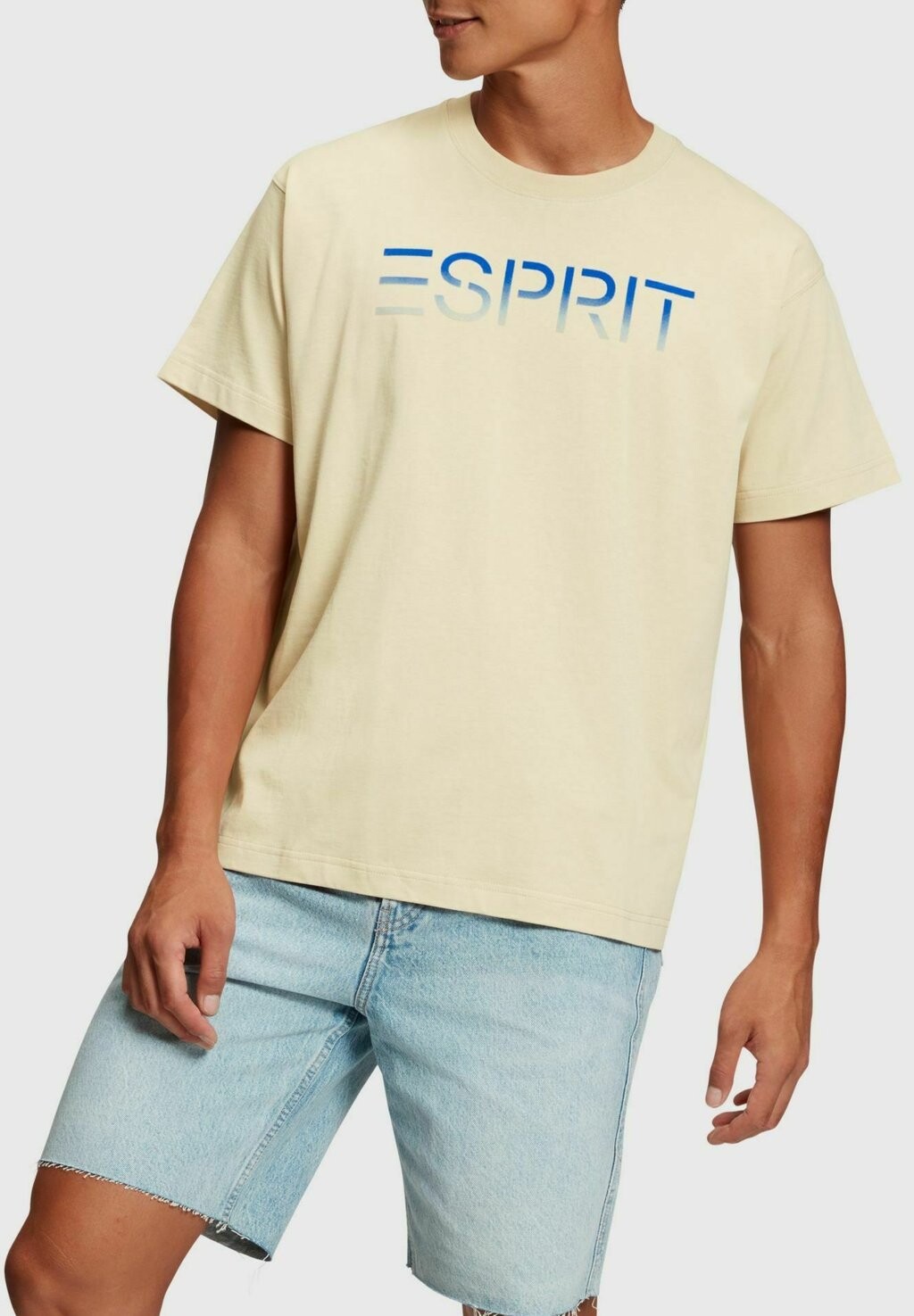 

Футболка с принтом Esprit, серо-коричневый