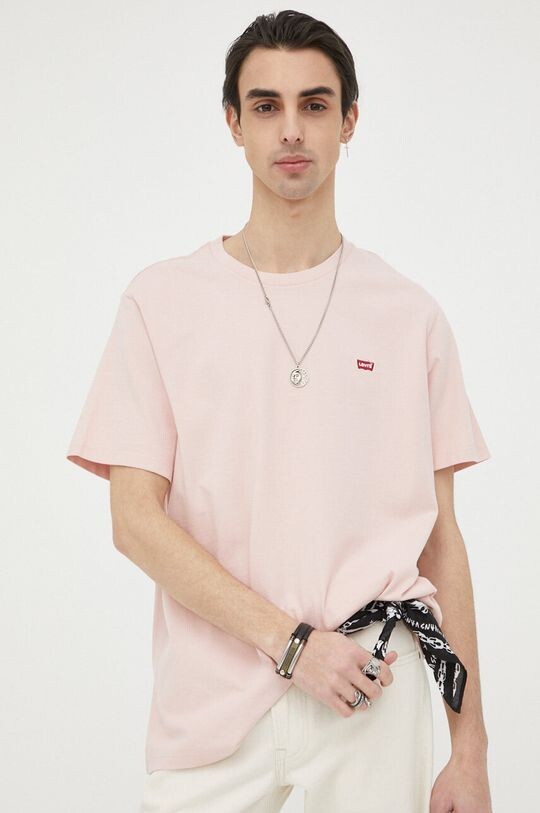

Хлопковая футболка Levi's, розовый